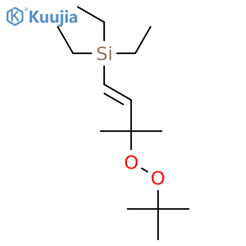 Silane, [3-[(1,1-dimethylethyl)dioxy]-3-methyl-1-butenyl]triethyl- structure