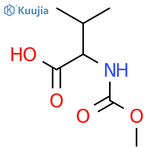 2-(Methoxycarbonyl)amino-3-methylbutanoic Acid structure