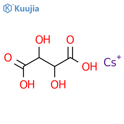 Butanedioic acid,2,3-dihydroxy- (2R,3R)-, dicesium salt (9CI) structure