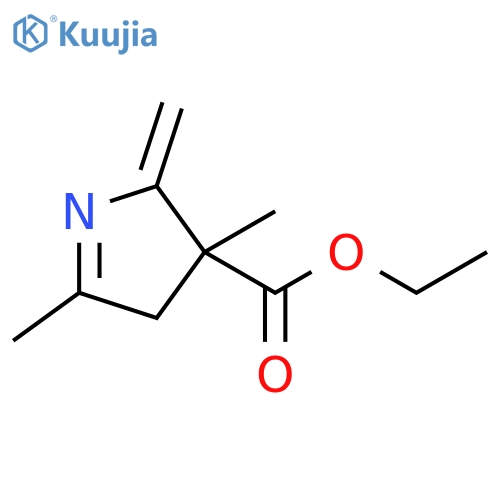 2H-Pyrrole-3-carboxylic acid, 3,4-dihydro-3,5-dimethyl-2-methylene-, ethyl ester structure