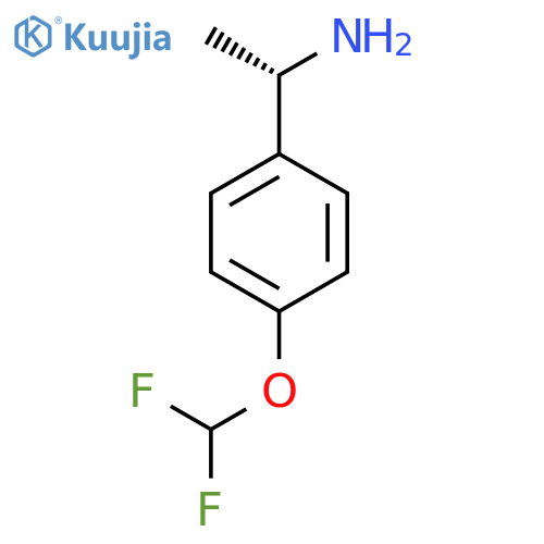 (1S)-1-4-(difluoromethoxy)phenylethan-1-amine structure