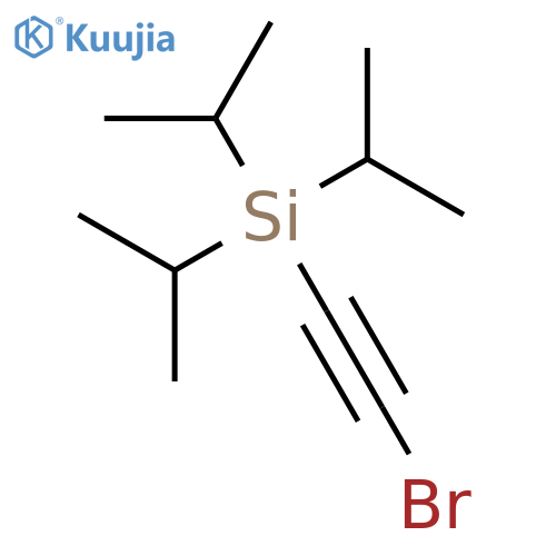 (2-Bromoethynyl)tris(propan-2-yl)silane structure