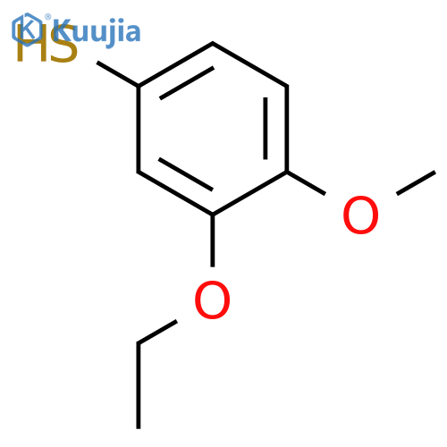 3-ethoxy-4-methoxybenzene-1-thiol structure