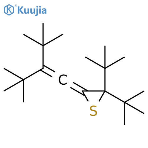 Thiirane, 2,2-bis(1,1-dimethylethyl)-3-[2-(1,1-dimethylethyl)-3,3-dimethyl-1-buten-1-ylidene]- structure