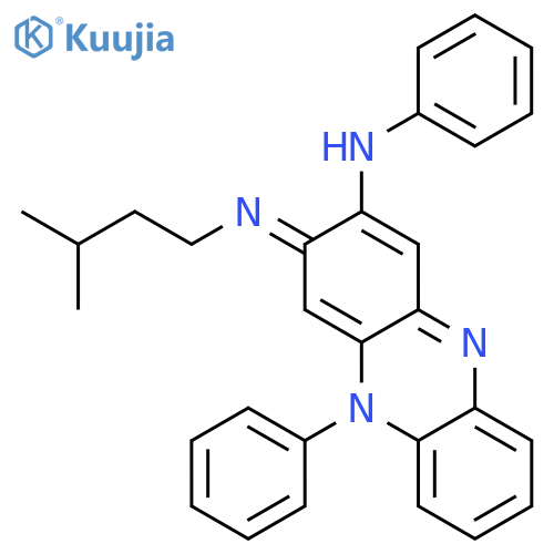 2-PHENAZINAMINE, 3,5-DIHYDRO-3-[(3-METHYLBUTYL)IMINO]-N,5-DIPHENYL- structure