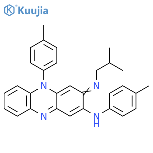 2-Phenazinamine,3,5-dihydro-N,5-bis(4-methylphenyl)-3-[(2-methylpropyl)imino]- structure