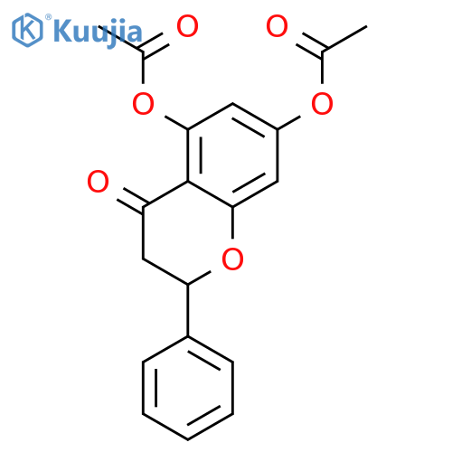 (S)-4-Oxo-2-phenylchroman-5,7-diyl diacetate structure