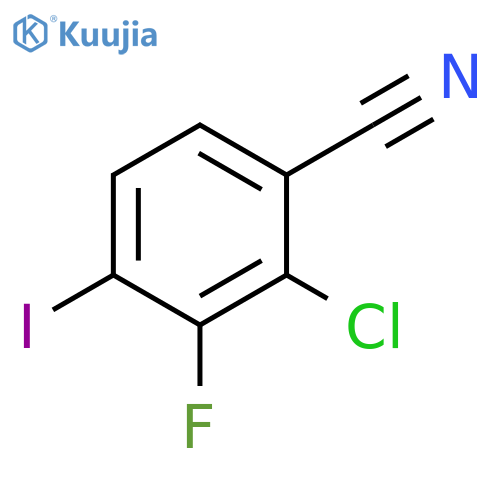 2-Chloro-3-fluoro-4-iodobenzonitrile structure