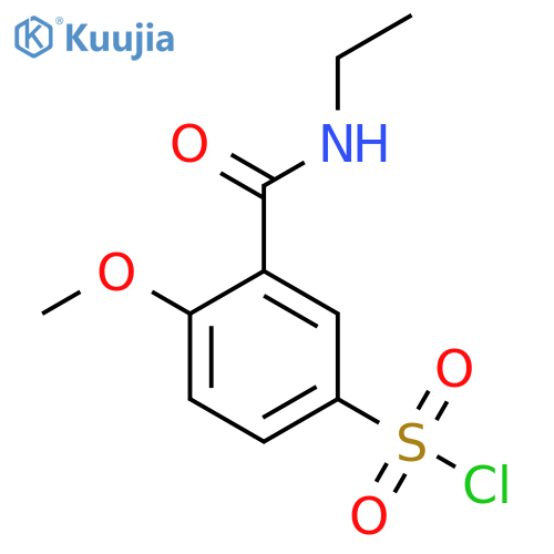 3-(Ethylamino)carbonyl-4-methoxybenzenesulfonyl chloride structure