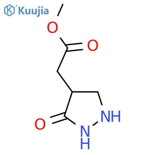 Methyl (3-oxopyrazolidin-4-yl)acetate structure