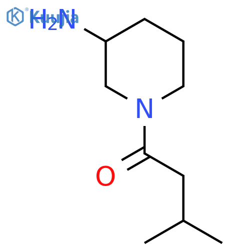 1-(3-Methylbutanoyl)piperidin-3-amine structure