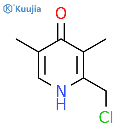 2-Chloromethyl-3,5-dimethylpyridin-4-one structure