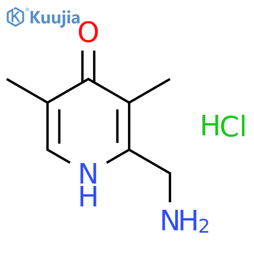 2-(Aminomethyl)-3,5-dimethylpyridin-4(1H)-one hydrochloride structure
