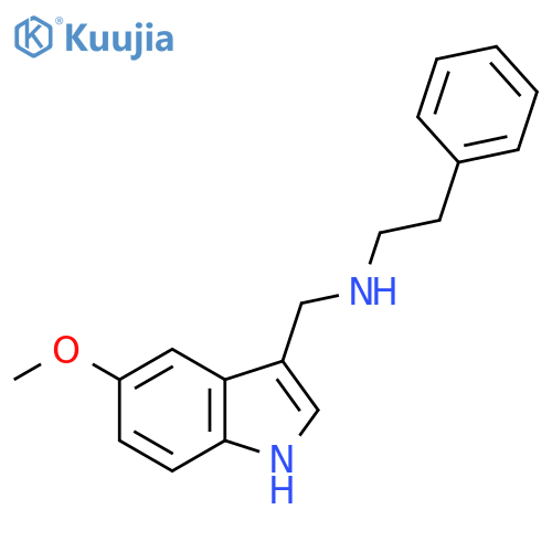 N-(5-Methoxy-1H-indol-3-yl)methyl-N-(2-phenylethyl)amine structure