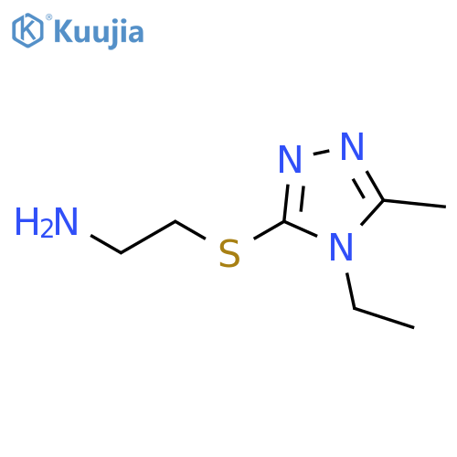 2-((4-Ethyl-5-methyl-4H-1,2,4-triazol-3-yl)thio)ethanamine structure