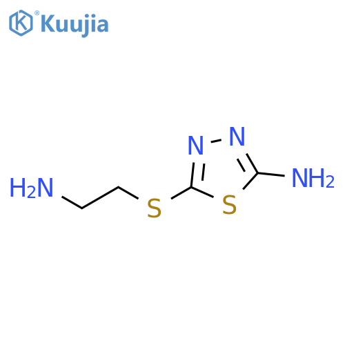 1,3,4-Thiadiazol-2-amine, 5-[(2-aminoethyl)thio]- structure