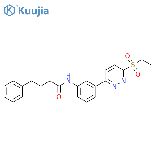 N-{3-6-(ethanesulfonyl)pyridazin-3-ylphenyl}-4-phenylbutanamide structure