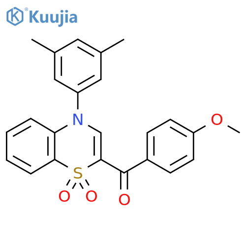 4-(3,5-dimethylphenyl)-2-(4-methoxybenzoyl)-4H-1lambda6,4-benzothiazine-1,1-dione structure