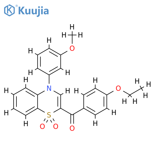 2-(4-ethoxybenzoyl)-4-(3-methoxyphenyl)-4H-1lambda6,4-benzothiazine-1,1-dione structure