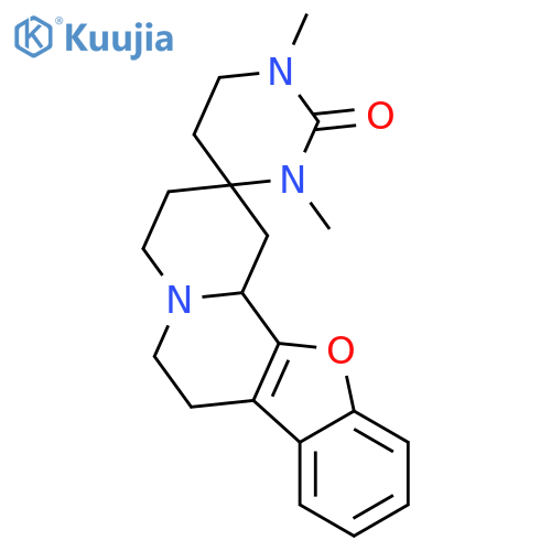 Spiro[2H-benzofuro[2,3-a]quinolizine-2,4'(1'H)-pyrimidin]-2'(3'H)-one,1,3,4,5',6,6',7,12b-octahydro-1',3'-dimethyl-, (2S,12bS)- structure