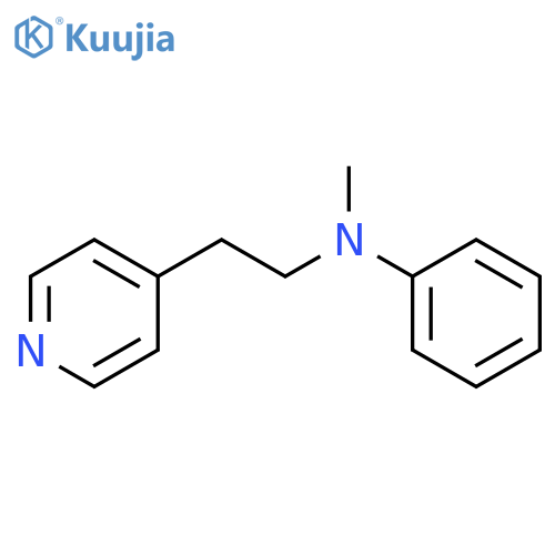 4-Pyridineethanamine, N-methyl-N-phenyl- structure