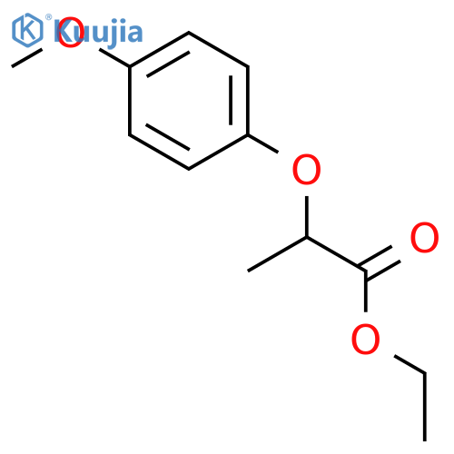Propanoic acid, 2-(4-methoxyphenoxy)-, ethyl ester structure