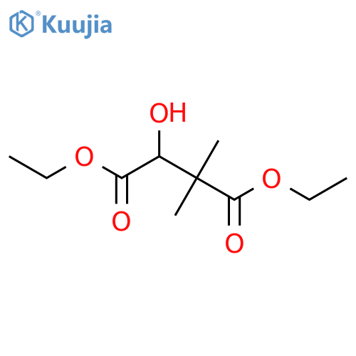 Butanedioic acid, 3-hydroxy-2,2-dimethyl-, diethyl ester structure