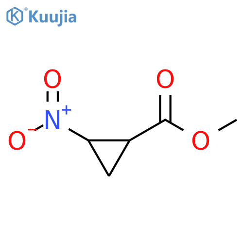 Cyclopropanecarboxylic acid, 2-nitro-, methyl ester structure