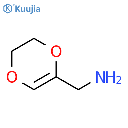 (5,6-dihydro-1,4-dioxin-2-yl)methanamine structure