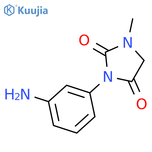 3-(3-Aminophenyl)-1-methylimidazolidine-2,4-dione structure