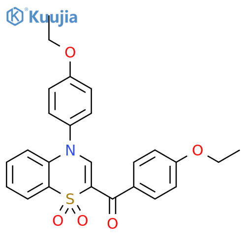 2-(4-ethoxybenzoyl)-4-(4-ethoxyphenyl)-4H-1lambda6,4-benzothiazine-1,1-dione structure