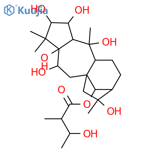 2,3,5,6,10,14,16-Grayanotoxaneheptol; (1α,2β,3β,5β,6β,9β,10α,14β,16α)-form, 14-O-(3R-Hydroxy-2S-methylbutanoyl) structure