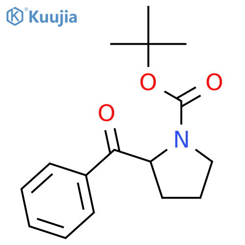 tert-butyl (2S)-2-benzoylpyrrolidine-1-carboxylate structure