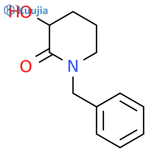 3-Hydroxy-1-(phenylmethyl)-2-piperidinone structure