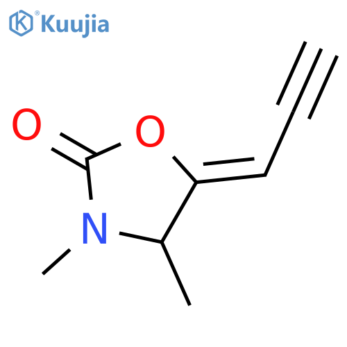 2-Oxazolidinone, 3,4-dimethyl-5-(2-propynylidene)-, (E)- structure