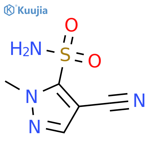 4-cyano-1-methyl-1H-pyrazole-5-sulfonamide structure