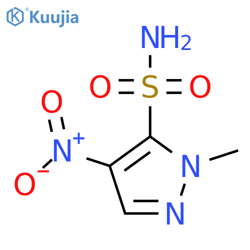 1-methyl-4-nitro-1H-pyrazole-5-sulfonamide structure