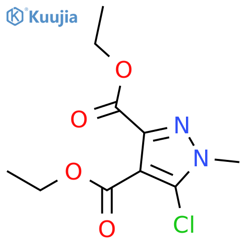 Diethyl 5-chloro-1-methyl-1H-pyrazole-3,4-dicarboxylate structure