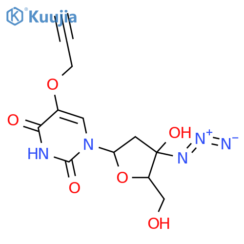 Uridine,3'-azido-2',3'-dideoxy-5-(2-propynyloxy)- (9CI) structure