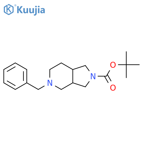 Tert-butyl 5-benzylhexahydro-1H-pyrrolo[3,4-c]pyridine-2(3H)-carboxylate structure