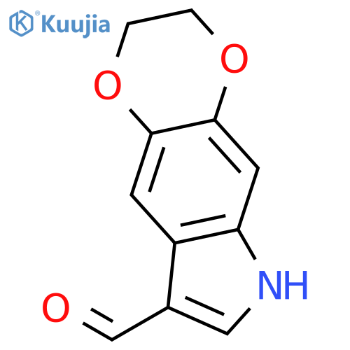 2,3-dihydro-6H-1,4-Dioxino[2,3-f]indole-8-carboxaldehyde structure
