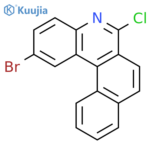 Benzo[k]phenanthridine, 2-bromo-6-chloro- structure