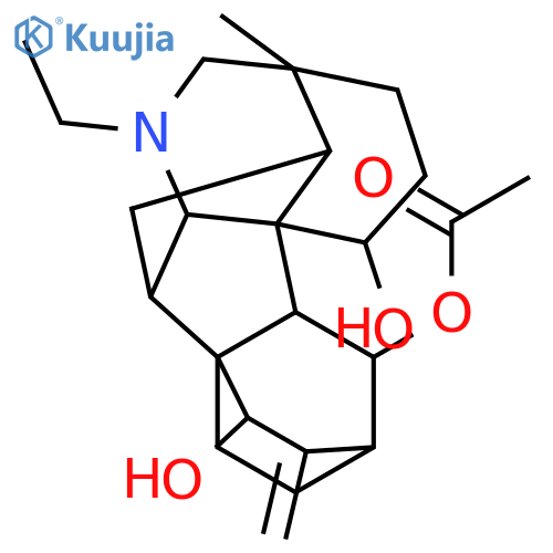 8,10a-Ethano-11,3,6a-ethanylylidene-8H-indeno[2,1-b]azocine-6,7,10-triol,1-ethyldodecahydro-3-methyl-9-methylene-, 7-acetate,(3R,6S,6aR,6bR,7S,8R,10R,10aS,11R,11aR,13R)- structure