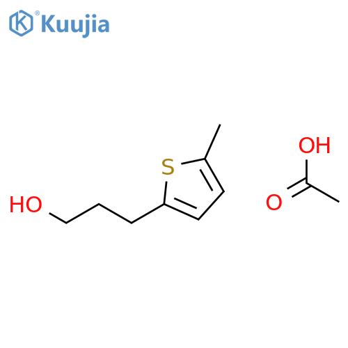 2-Thiophenepropanol, 5-methyl-, acetate structure