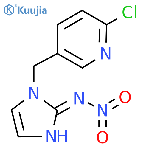 (2E)-1-(6-Chloro-3-pyridinyl)methyl-1,3-dihydro-N-nitro-2H-imidazol-2-imine structure