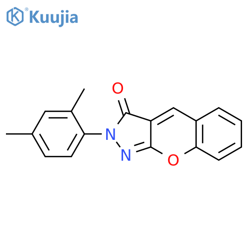 2-(2,4-dimethylphenyl)-2H,3H-chromeno[2,3-c]pyrazol-3-one structure