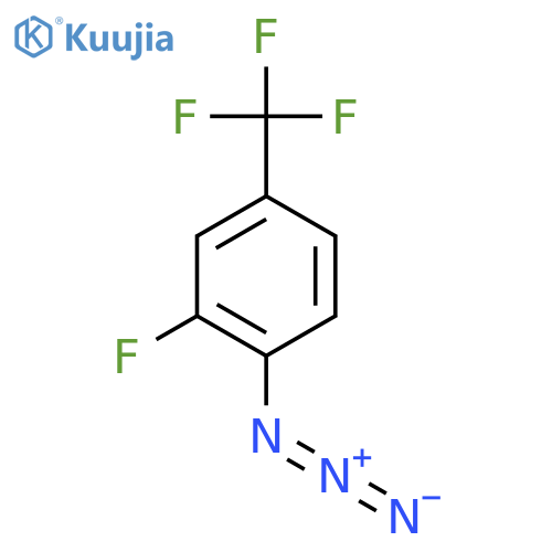 1-azido-2-fluoro-4-(trifluoromethyl)benzene structure