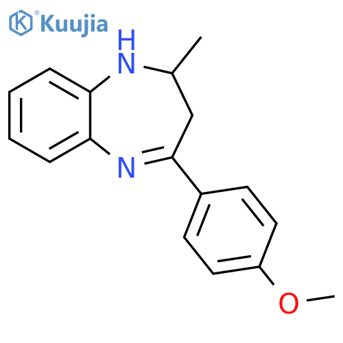 1H-1,5-Benzodiazepine, 2,3-dihydro-4-(4-methoxyphenyl)-2-methyl- structure
