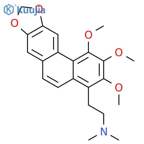 Phenanthro[3,2-d][1,3]dioxole-4-ethanamine,1,2,3-trimethoxy-N,N-dimethyl- structure