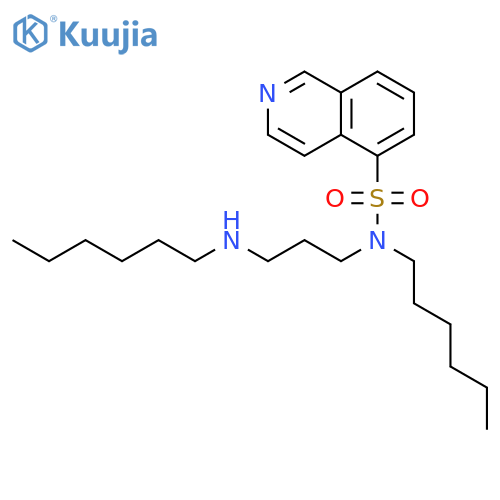 5-Isoquinolinesulfonamide, N-hexyl-N-[3-(hexylamino)propyl]- structure